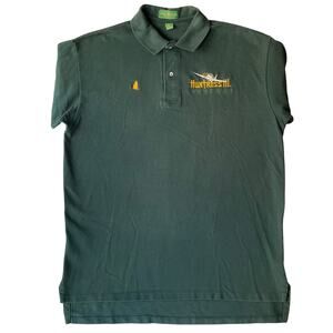 All Sport Men Polo Shirt Size L, Green, Huntress III Robert Converse Racing